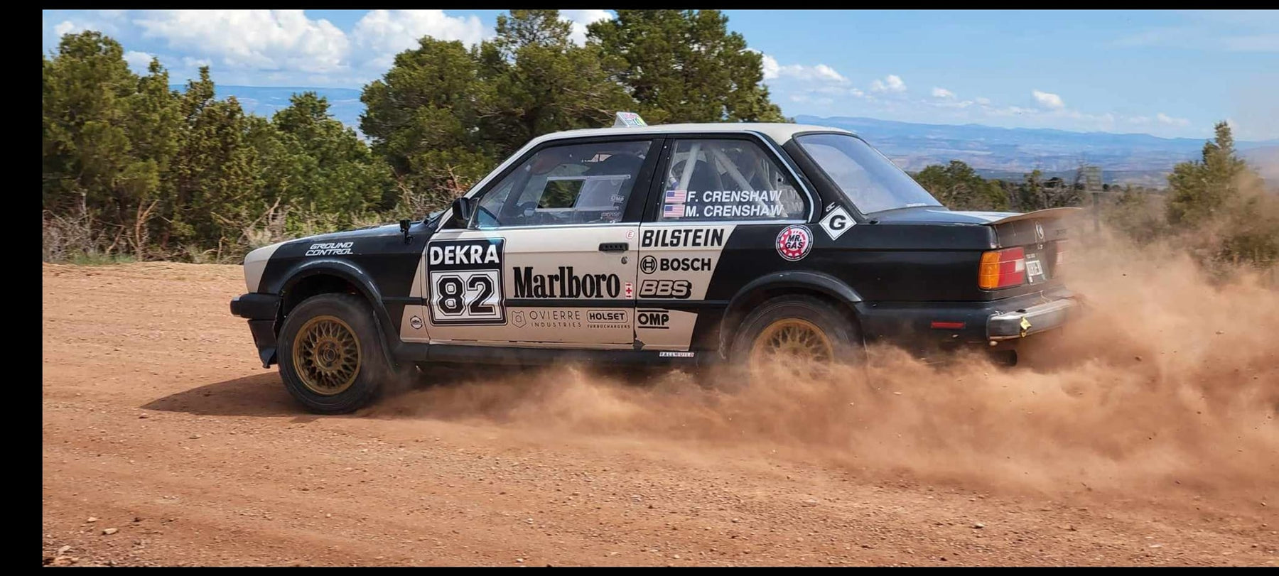 Crenshaw Rally Team Secure Podium in Condor Equipped E30