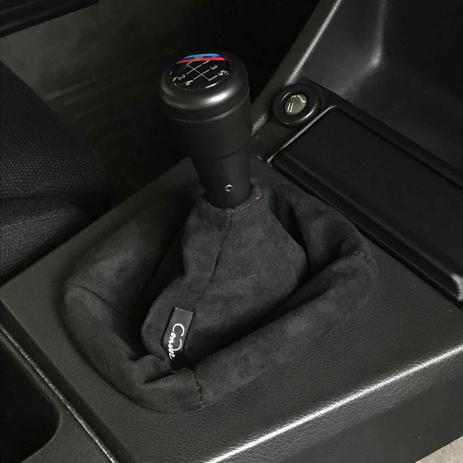 Image is of our black suede shift boot.